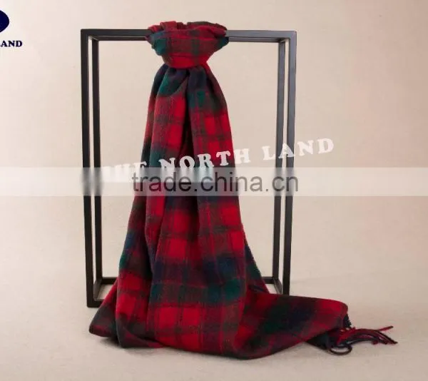 Wool Cashmere Scottish Tartan Classic Scarf WCS14112225 photo-2