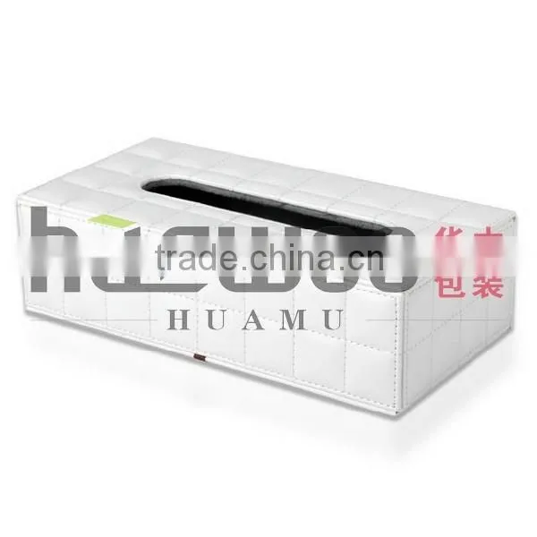 Fashionable & Exquisite White Square Tissue Box photo-4