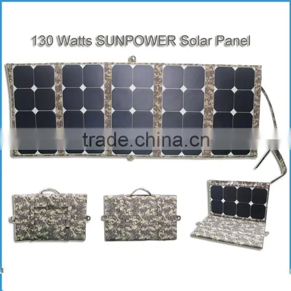 130w Sunpower Solar Usb Charger Solar Power Bank Charger With ce Rohs