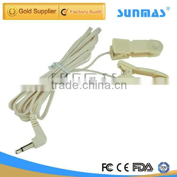 Tens Electrode Cable/pin Connector/ Medical Ear Clip