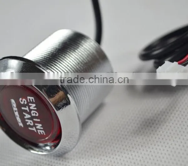2013 New Smart push button push pull button switch with engine start and car alarm