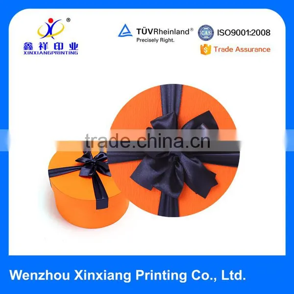Simple Design Small Round Gift Box Business Paper Boxes Whoesale photo-3