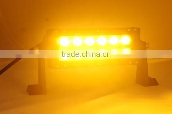 Newest!!! 36W Amber Led off Road Light Bar Double Row Fog Lights 7.5inch Amber Led Light Bars Quality Choice photo-2