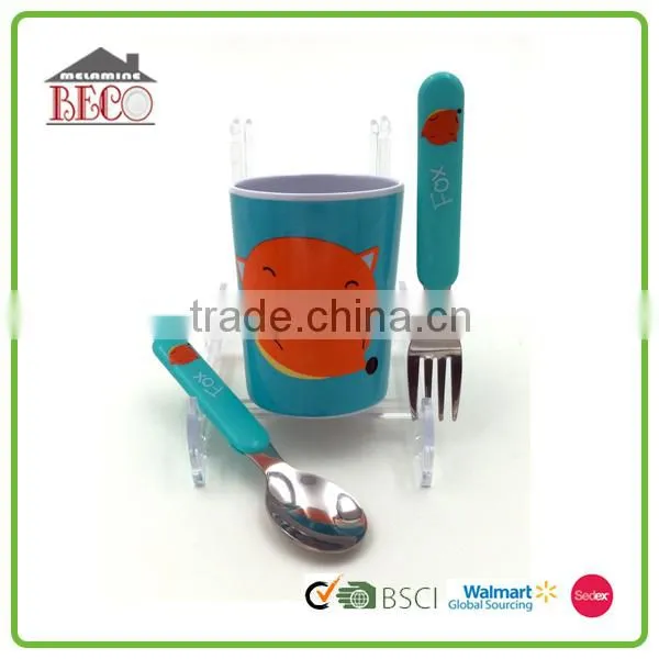 Wholesale 5 Pcs Unbreakable Melamine Western Kids Dinnerware Set photo-4