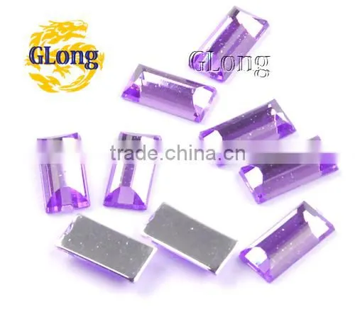 5*10mm Acrylic Flat Back Rectangular Mix Color Bling Rhinestone&Crystal For Stylish Bags Garment Shoes #GY014-10(Mix-s) photo-3