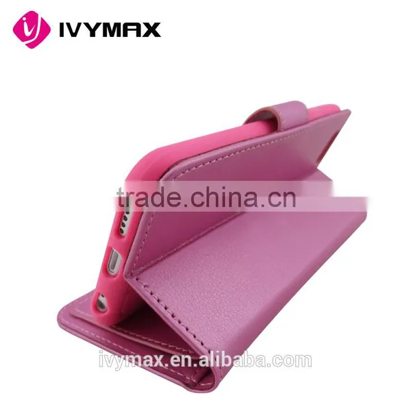 2016 Trending Products Rich Diary Wallet Case Premium Soft Synthetic Leather Case With ID Credit Card Slots for Iphone 6 photo-6