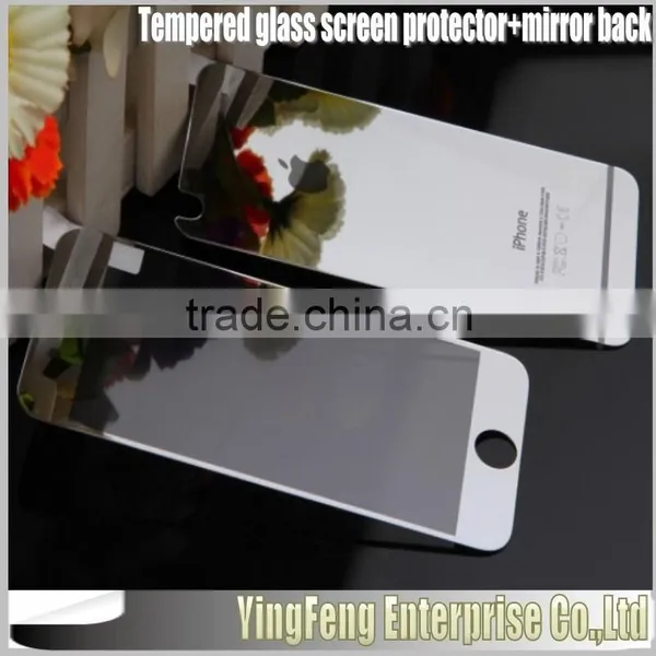 Tempered Glass Film for Apple Iphone 6 Mirror Surface Plating Tempered Glass Screen Protector for Iphone 6S Phone Accessory Quality Choice