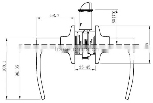 North America Style Residential Brass Grade 3 Door Grip Handle Lockset Tubular Lever Lock photo-6