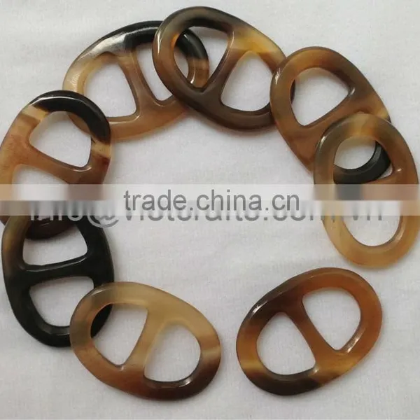Water Buffalo Horn Scarf Ring, Small Size 5cm x 3.5cm