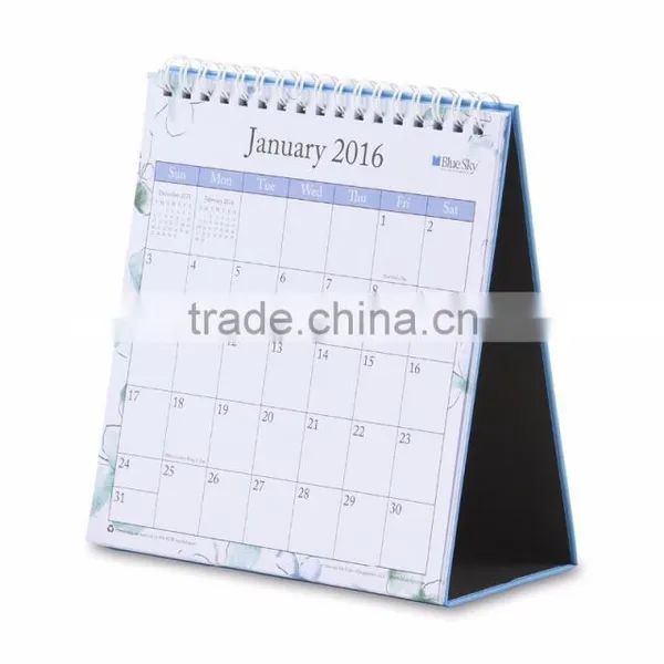 High Quality Luxious Gift Desktop Calender Welcome OEM Table Calender photo-3