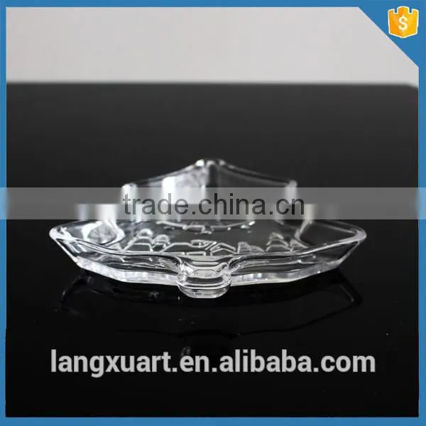 Christmas Tree Shape Crystal Glass Plates photo-3
