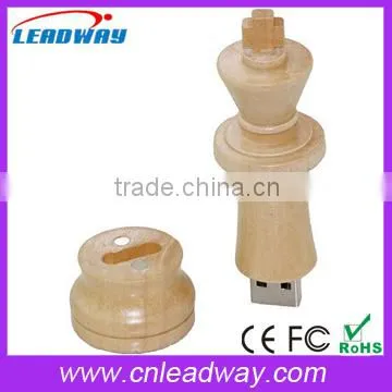 Eco-Friendly Wooden Chess Shaped USB 2.0 Flash Drive photo-4