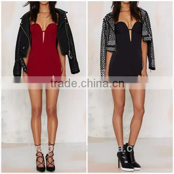 2016 Wholesale Sexy Fashion Strapless Bandage Dress Quality Choice photo-3