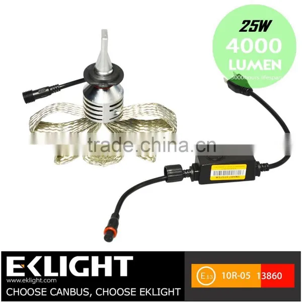 2000lm Small Led Motorcycle Headlights 24w