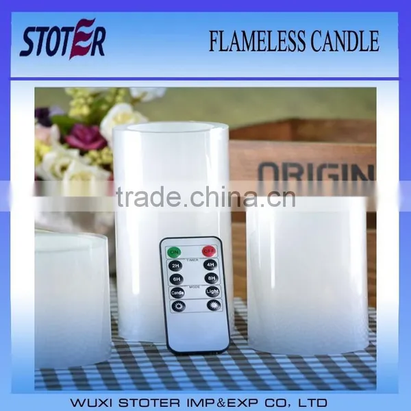 LED flameless candle with remote control/timer/flameless candle set with remote