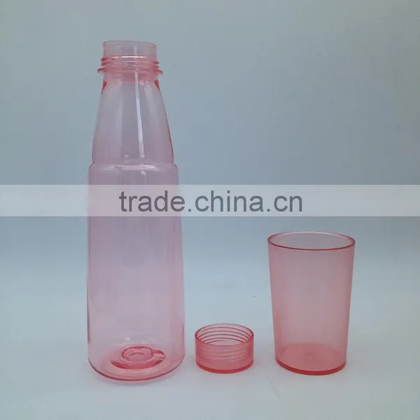 600ml Water Bottle With Two Cups on Top Manufacturer photo-2