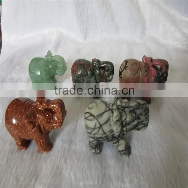 Feng Shui Home Decor Quartz Crystal Carving Elephant photo-4