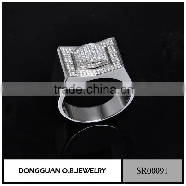 Latest Engagement Ring Wedding Ring Designs Zircon Diamond Women Jewelry Gemstone Ring Design photo-6