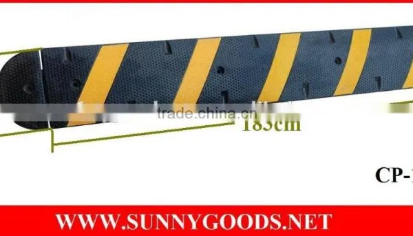 Length1830mm Rubber Speed Hump Protector de Cables Para Suelo photo-2