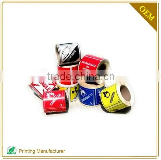 Factory Price Custom Safety Triangle Warning Sign Label Printing photo-4