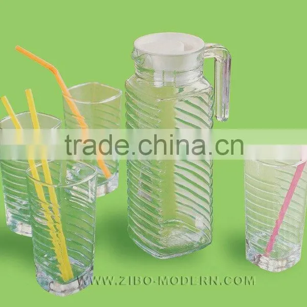 5pc Glass Drinking Set