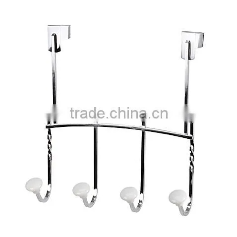 Metal Double Clothes Over the Door Hook photo-6