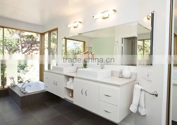 Double Bowl Solid Wood Spanish Bathroom Vanity photo-5