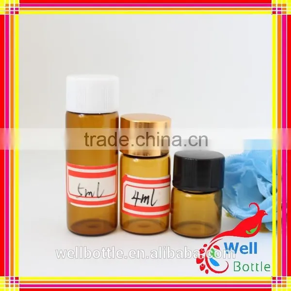 Brown Glass Chemical Bottles for Chemical Glass With Stopper Free Sample Glass Vial photo-6