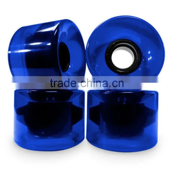 Wholesale Fashion Transparent Longboard Wheels 75x58mm photo-2