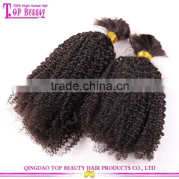 Cheap Wholesale Bulk Hair for Braiding Curly Unprocessed 100% Human Bulk Hair photo-2