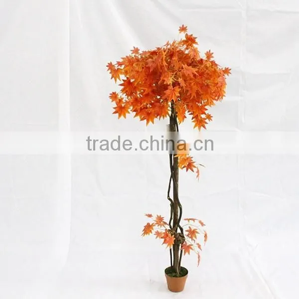 Indoor Cheap Artificial Decoration Maple Trees Wood Trunk photo-2