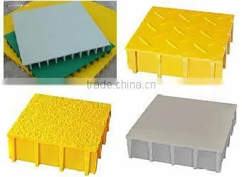 FRP Checker Plate Grating FRP Gutter Cover Plate photo-3