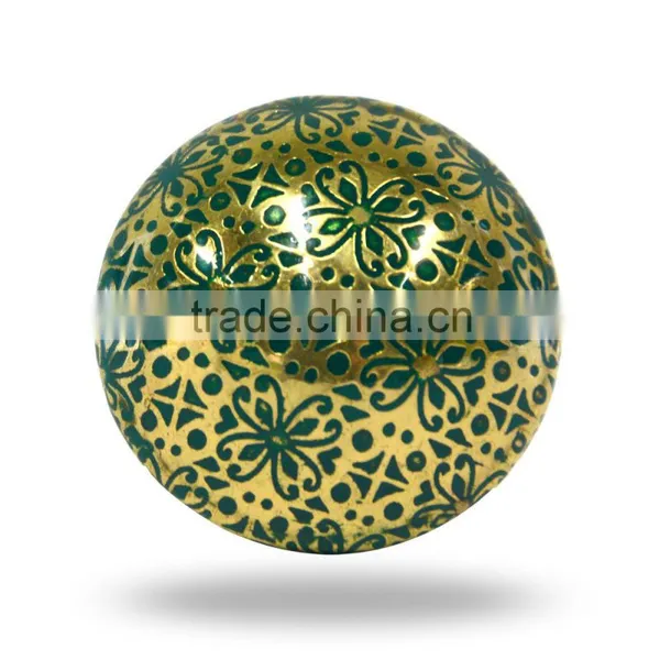 Round Metal Yellow With Gold Knob photo-6