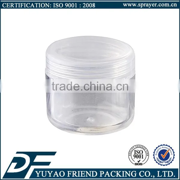20g Cosmetic Transparent Plastic Jar Single