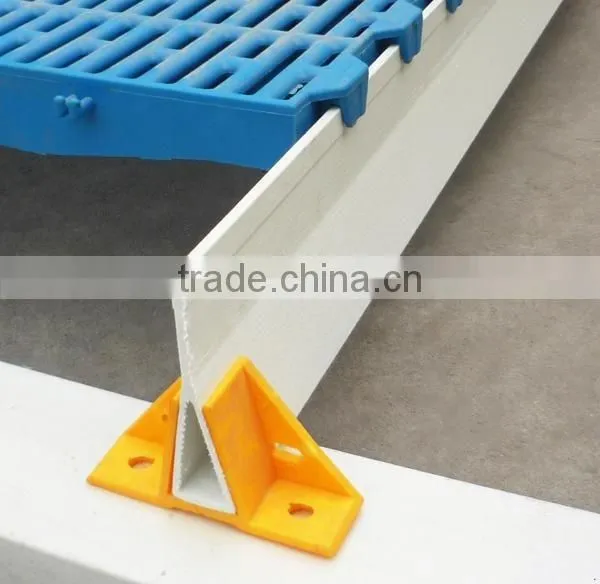FRP Trilateral Beam for Pig Equipment/Fiber Glass Trilateral Beam and Beam Support for Livestock photo-2