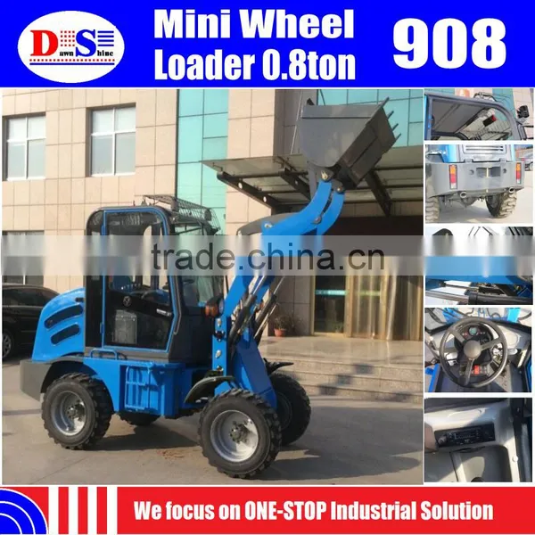 Low Price Mini Front Loader 800kg - Mini Wheel Loader ZLY908 ZL08 China Mini Loader photo-6