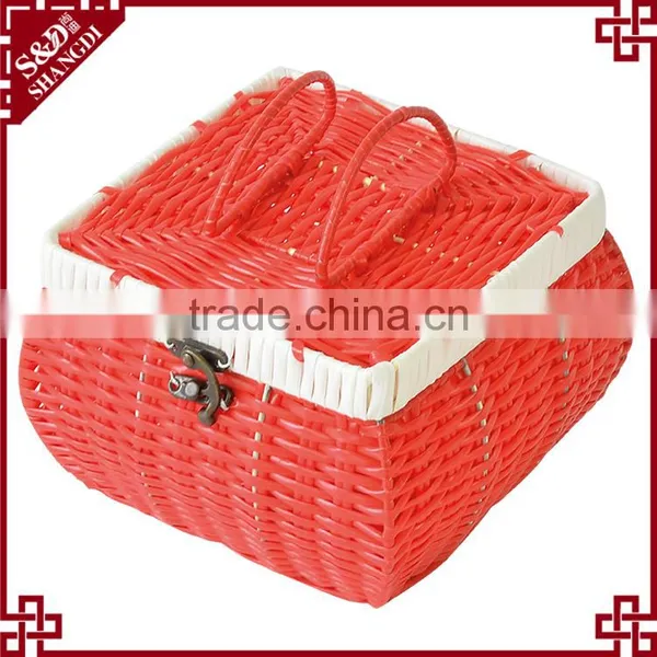 S.D Washing Plastic Rattan Cheap Woven Gift Baskets and Boxes photo-2