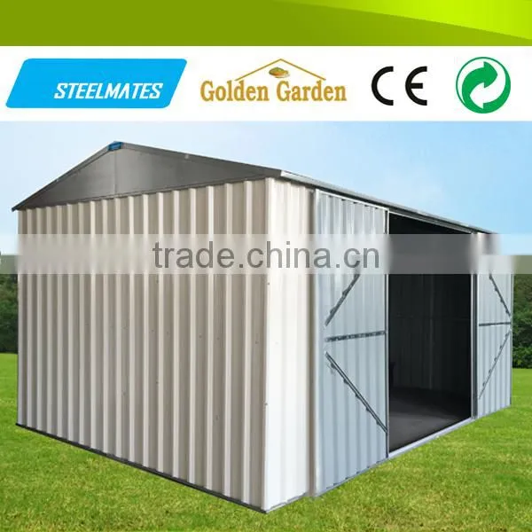 Bicycle Garage Green Metal Frame Building photo-4