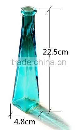 Triangle Glass Flower Vase,beverage Bottle(HLTH-019) photo-6