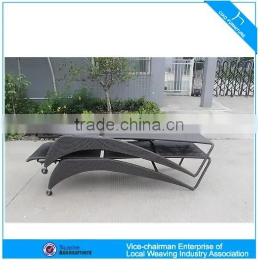 Elegant Outdoor Rattan Furniture Chaise Lounge Chair Sun Lounger photo-4