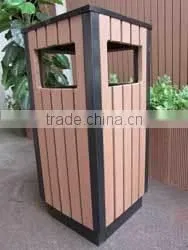 Best Quality Public Outdoor Square Garbage Can / Decorative Outdoor Garbage Can photo-6