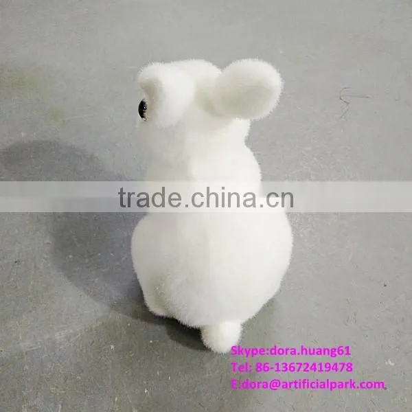 H080619 Decorative Fake Rabbit White Rabbit Decorative Easter Rabbits photo-6