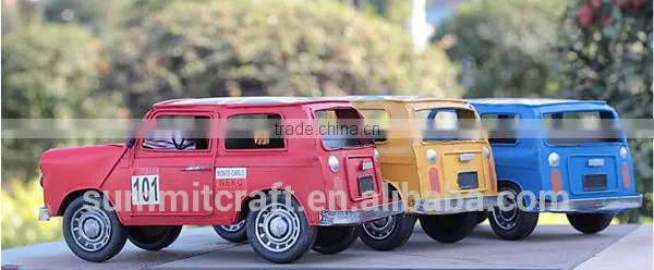Vintage England Flag Off-road Vehicle Metal Handmade Model Car photo-5