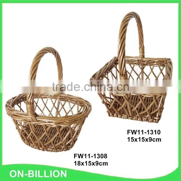 Handmade Decoration New Lovely Small Easter Wicker Basket photo-2