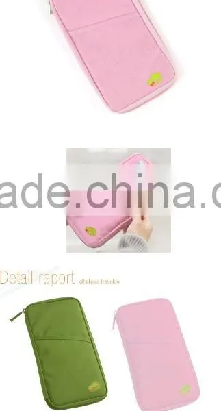 Multipurpose Cationic Fabric Wallet Bag Pouch Bag With Passport Card Pocket Travel photo-3