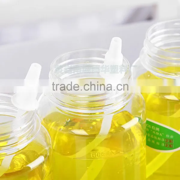 Pink Lid Plastic Baby Bottle Eco-friendly Clear Baby Bottle With Straw photo-3