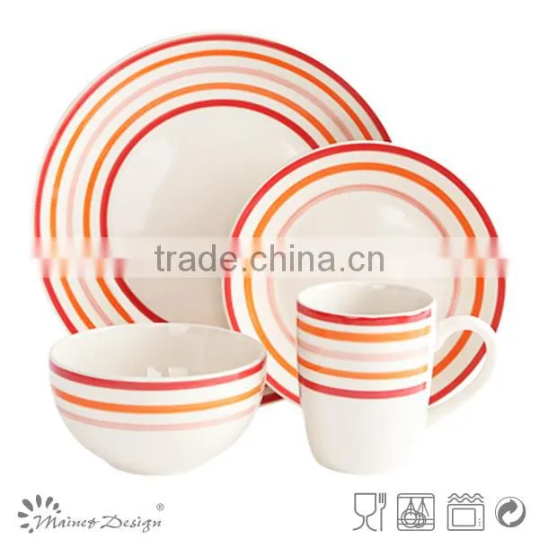 Handpainting Green 20pcs Dinnerware Set photo-5