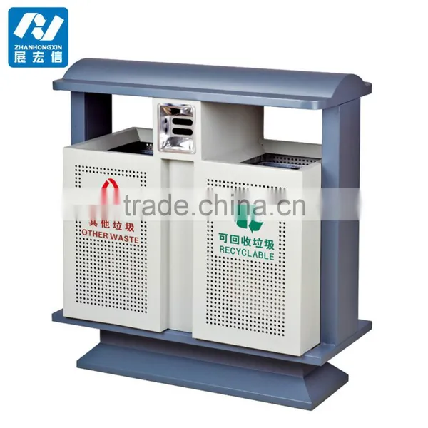 Cleaning Stainless Steel Commercial Dustbin Waste Bin photo-3