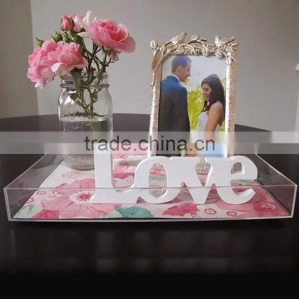 OEM Clear Acrylic Insert Paper Tray for Office Storage photo-3