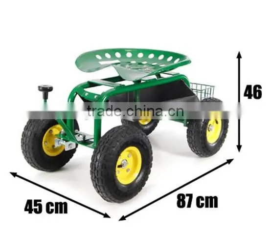 Rolling Garden Work Seat (Steerable With Pad) photo-5